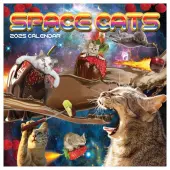 Space Cats 2025 Wall Calendar