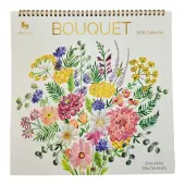 Bouquets 2026 Spiral Wall Calendar