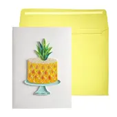 Pineapple Cake Quilling Birthday Card