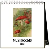 Mushrooms 2026 Easel Desk Calendar