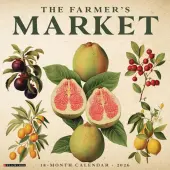 Farmers Market 2026 Wall Calendar