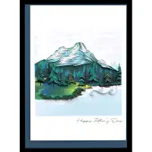 Quilled Mountain Father's Day Card