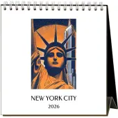 New York City Nostalgic 2026 Easel Desk Calendar
