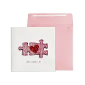 Puzzle Pieces Quilling Anniversary Card