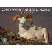 Trophy Antlers and Horns 2026 Wall Calendar