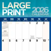 Large Print 2026 Wall Calendar