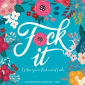 Fck It Floral 2026 Wall Calendar