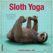 Sloth Yoga 2025 Mini Wall Calendar