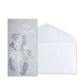 Layered Ferns Sympathy Greeting Card