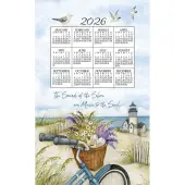 Seashore 2026 Calendar Towel