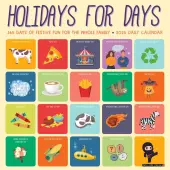 Holidays for Days 2025 Wall Calendar