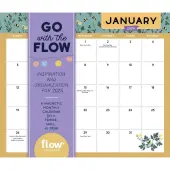 Go With the Flow 2025 Magnetic Desk Calendar