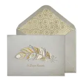 Feather Sympathy Card with Laser-Cut Design