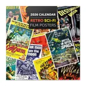 Retro Sci Fi Film Posters 2026 Wall Calendar