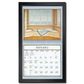Contemporary Wall Calendar Frame - Black Finish