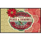 Peace And Goodwill Doormat