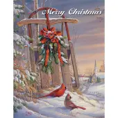 Wintertime Cardinal Christmas Cards by Sam Timm