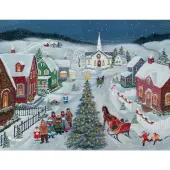 Silent Night Boxed Christmas Cards (18 pack) w/ Decorative Box by Mary Singleton