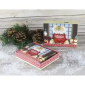Squeaky's Christmas Boxed Christmas Cards (18 pack) w/ Decorative Box by Lowell Herrero