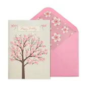 Cherry Blossom Tree Birthday Card