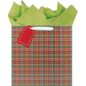 Woodlands Plaid Luxury Vogue Gift Bag