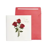 Roses Quilling Wife Birthday Card
