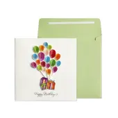 Packages and Balloons Quilling Birthday Card