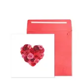 Rose Heart Quilling Valentine's Day Card