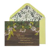 Natural Floral Birthday Card