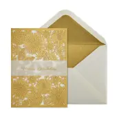 Laser Cut Floral Birthday Card