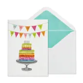 Cake with Banner Birthday Card