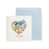 Heart Wife Quilling Birthday Card