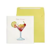 Martini Quilling Birthday Card