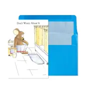 Grey Hair Mouse Birthday Card