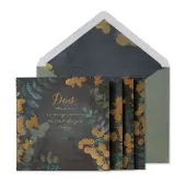 Dad Gold Leaves Greeting Card