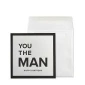 You The Man' Birthday Celebration Card