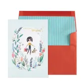 Whimsy Lady Birthday Card