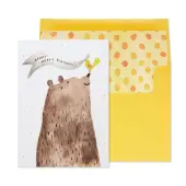 Bear with Banner Birthday Card