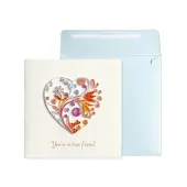 You're a True Friend Heart Quilling Friendship Card