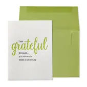 Grateful You Are Calm When I Am Crazy Friendship Card