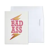 Bad Ass Lightning Bolt Friendship Card