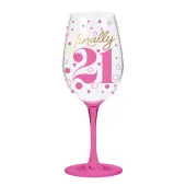 Finally 21 Stemmed Wine Glass