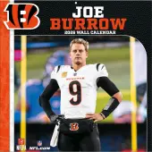 NFL Cincinnati Bengals Joe Burrows 2026 Wall Calendar