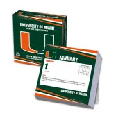 NCAA Miami Hurricanes 2026 Desk Calendar