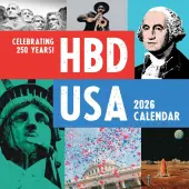 Happy Birthday USA 2026 Wall Calendar