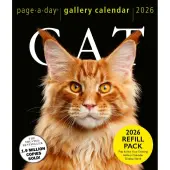 Cats 2026 Page A Day Desk Calendar Refill Pack