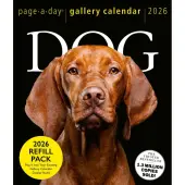 Dogs 2026 Page A Day Desk Calendar Refill Pack