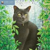 Ivory Cats 2026 Mini Wall Calendar