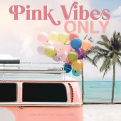 Pink Vibes Only 2026 Wall Calendar