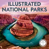 Illustrated National Parks 2026 Wall Calendar